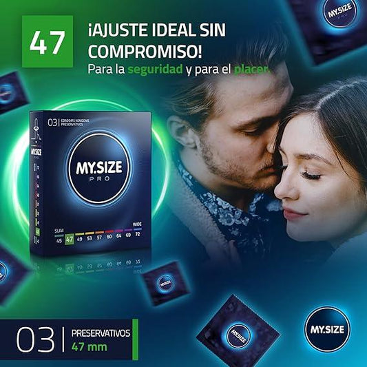 Condones My Size talla 47 - x3 uni
