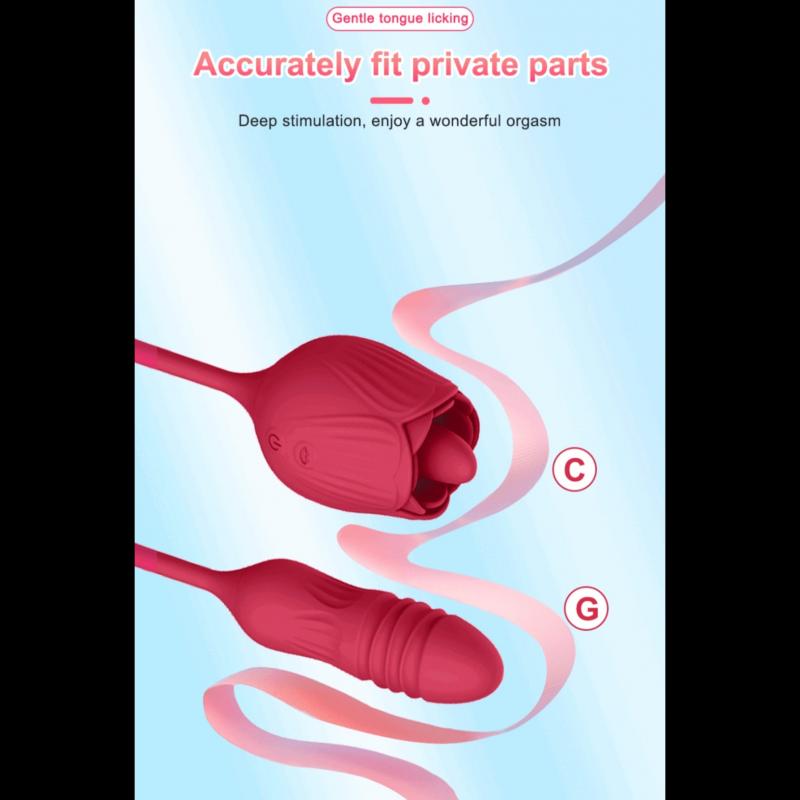 VIBRADOR ROSA LENGUITA FARA TOYS