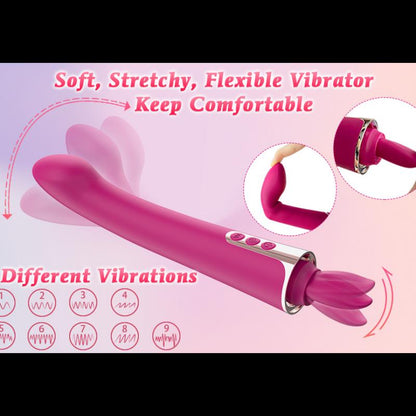 vibrador y succionador con lenguita