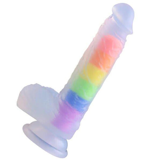 DILDO JELLY COLOR REAL  6 "