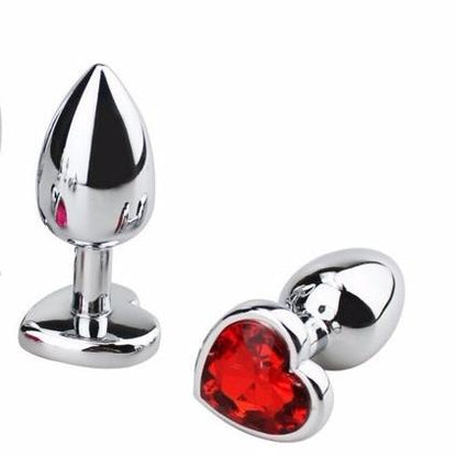 PLUG ANAL METÁLICO CORAZÓN