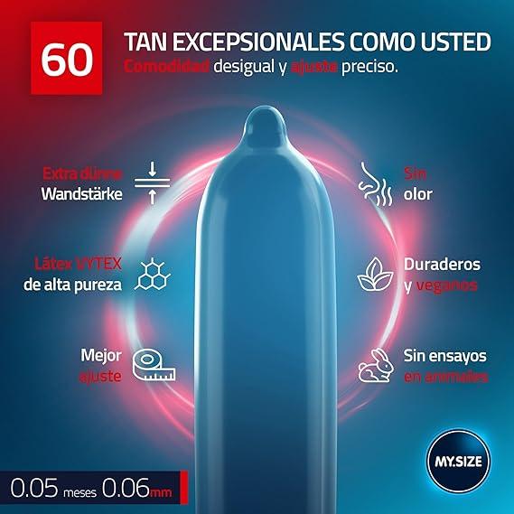 Condones My Size talla 60 - x3 uni
