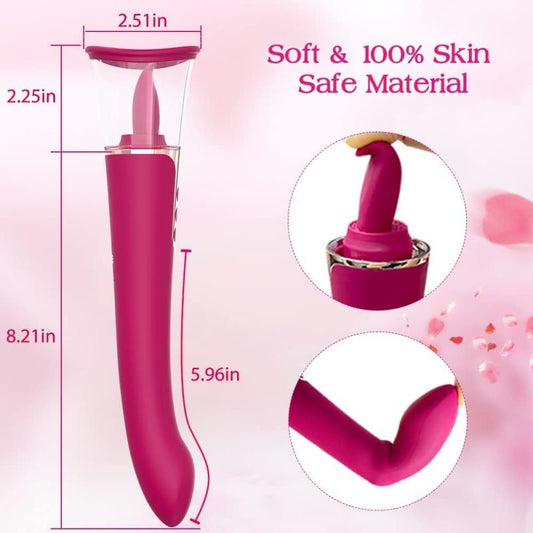 vibrador y succionador con lenguita