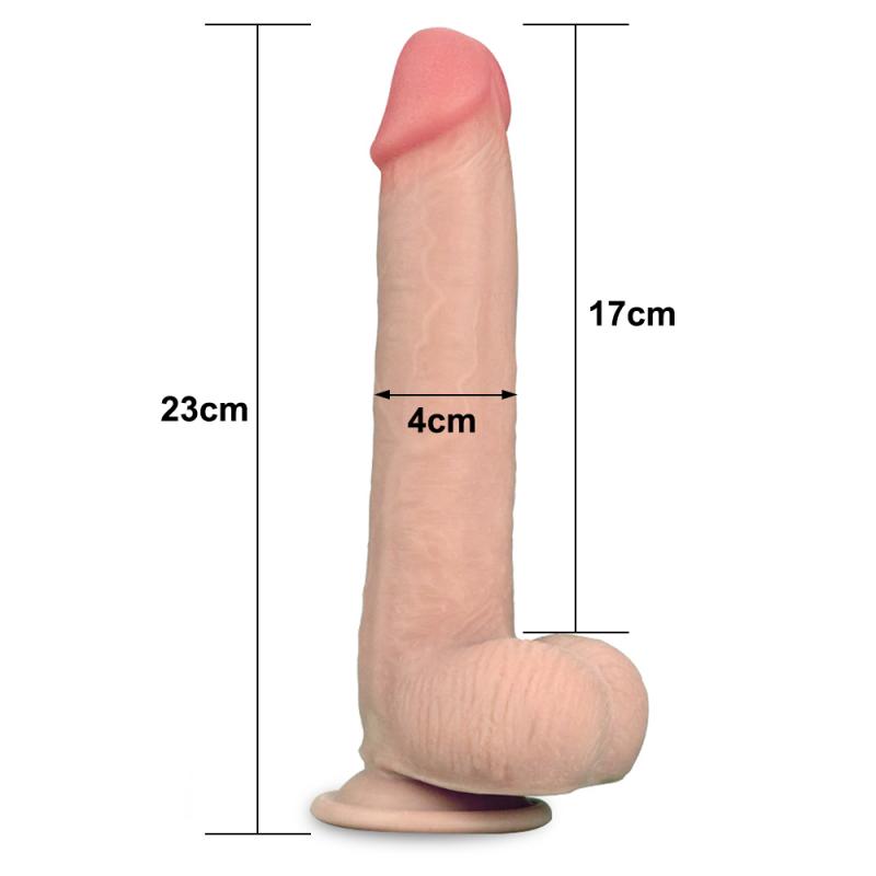 DILDO SLIDING SKIN DUAL LAYER DONG 9