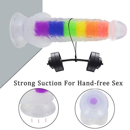 DILDO JELLY COLOR REAL  6 "