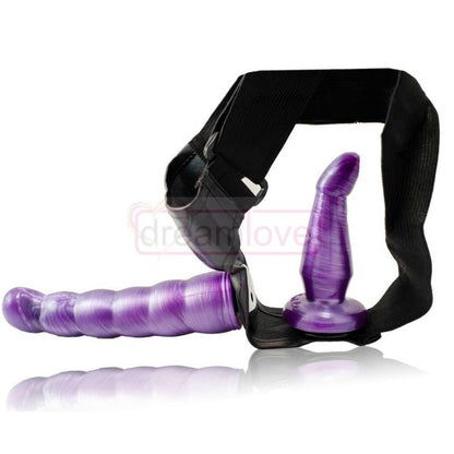 Arnés doble penetración morado 18