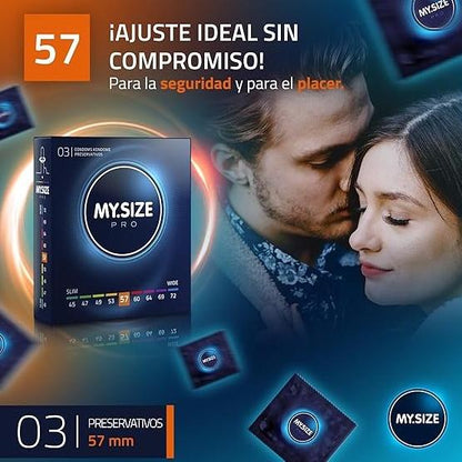 Condones My Size talla 57 - x3 uni