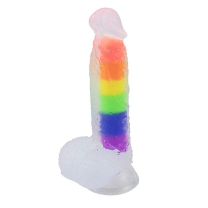 DILDO JELLY COLOR REAL  6 "