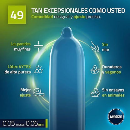 Condones My Size talla 49 - x3 uni