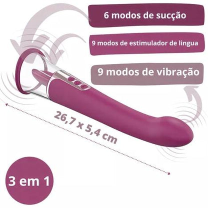 Estimulador 3 en 1, 9 modos de vibra