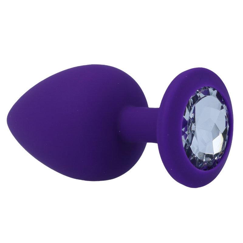 Plug  Anal Silicona Con joya