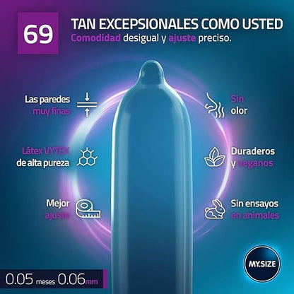 Condones My Size talla 69 - x3 uni
