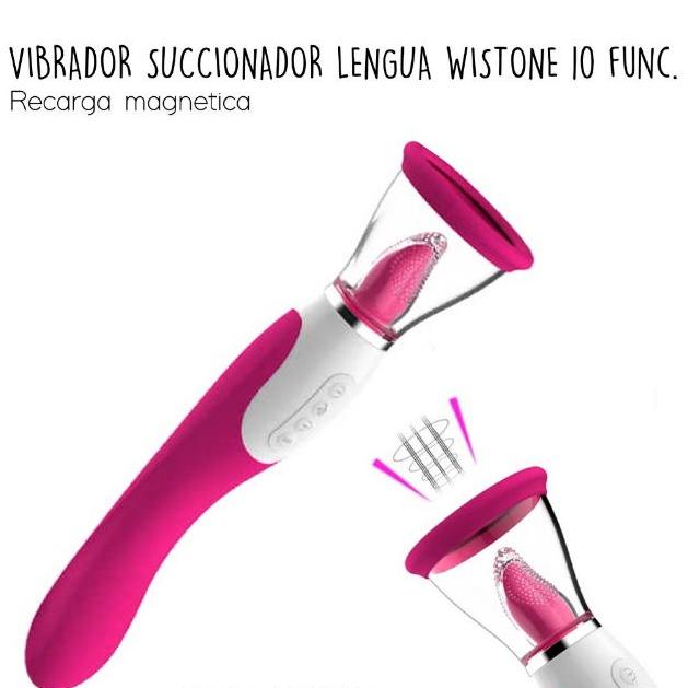 Vibrador succionador de lengüita