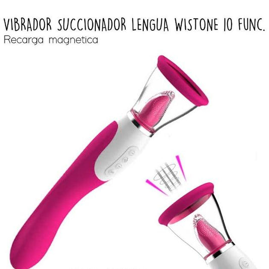 Vibrador succionador de lengüita