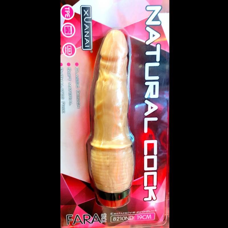 Natural cock vibrador 19Cm Fara toys