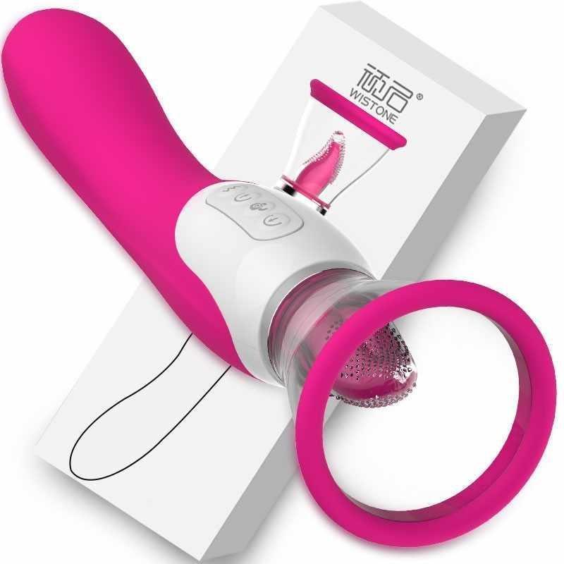 Vibrador succionador de lengüita