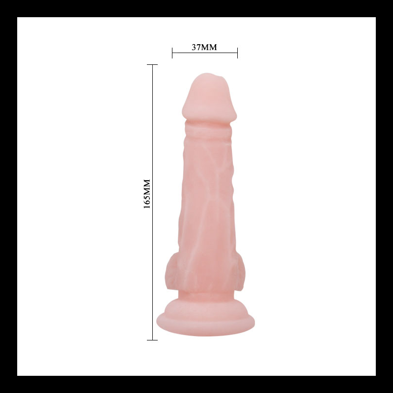 MASTURBADOR SUPER DILDO 6.4 " PIEL