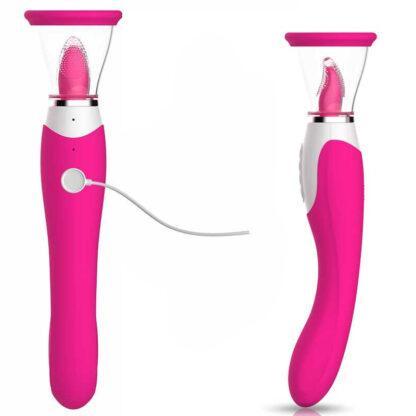 Vibrador succionador de lengüita