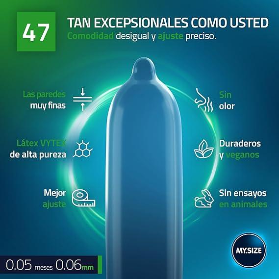 Condones My Size talla 47 - x3 uni