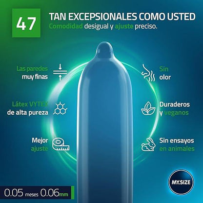 Condones My Size talla 47 - x3 uni