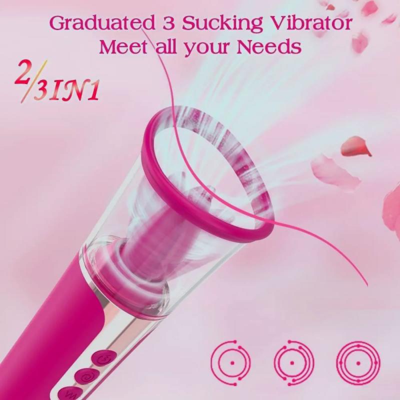 vibrador y succionador con lenguita