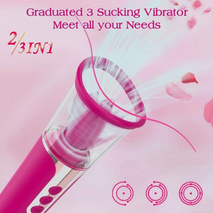 vibrador y succionador con lenguita