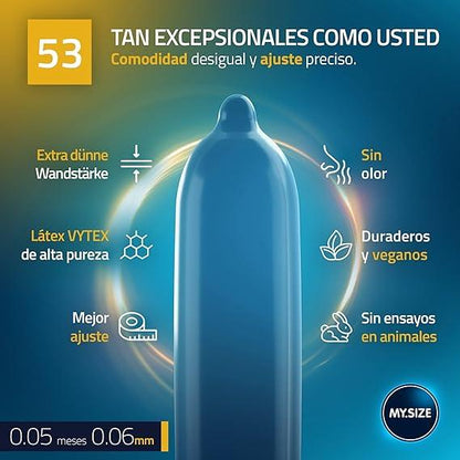 Condones My Size talla 53 - x3 uni